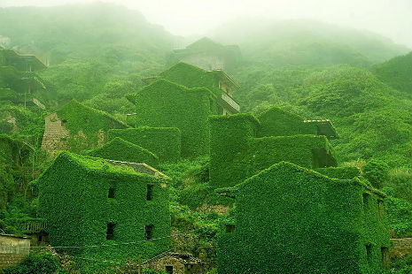 village, China, nature, place