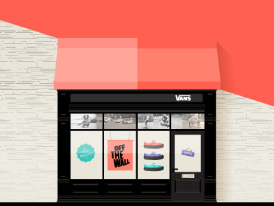 Vans . Free Illustration Kit By Sofia Drogoudi & Katia Tsikrikonaki #flat #clothing #shoes #accessories #shop #design #illustration #building #skate #vans