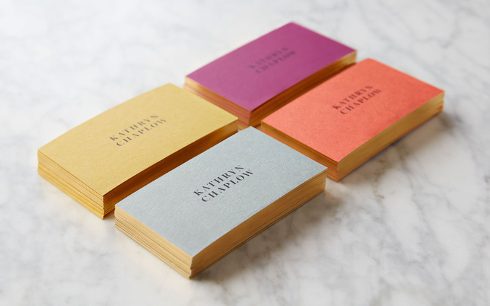 Kathryn Chaplow Branding design fashion bags mindsparkle mag designblog color colorful business card logo logotype style marble white yellow