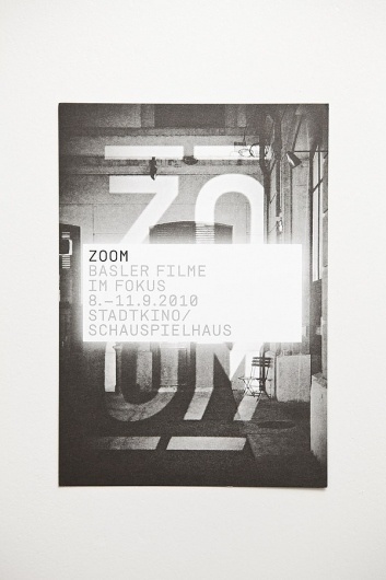 ZOOM – Basle Film Festival & Film Prize ° Identity on the Behance Network #design #graphic