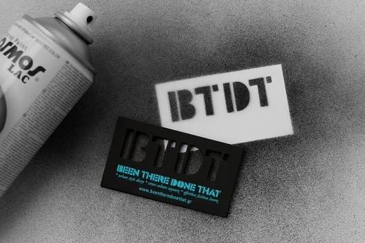 Kommigraphics Print & New Media Design Studio | Projects & Portfolio | BTDT Urban Blog #stencil #card #business