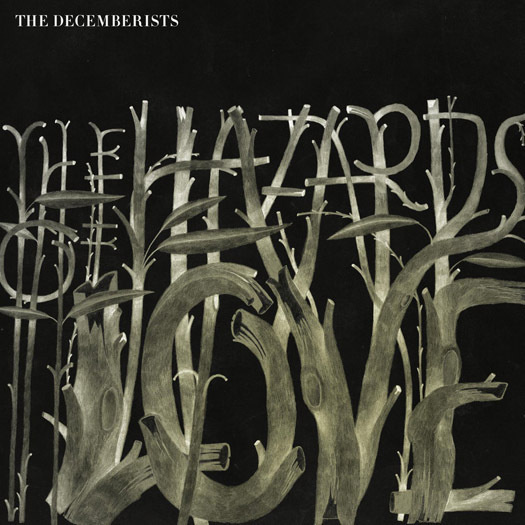 The Decemberists – The Hazards of Love Cover #cover #illustration #music #type #watercolor #cd