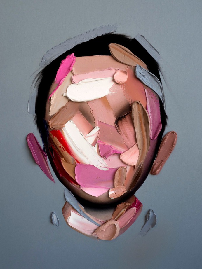 Palette Knife Smudges and Heavy Brushstrokes Form Colorful Abstract Portraits by Joseph Lee | Colossal