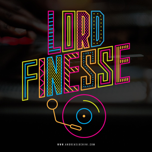 Lord Finesse #lordfinesse #hiphop #typography #branding
