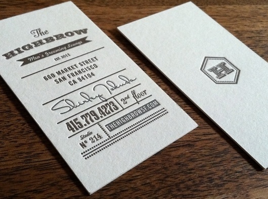 iGoogle #card #letterpress #business