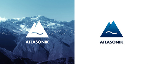 Atlasonik identity by Fabrice Vrigny #logo #brand #identity #branding