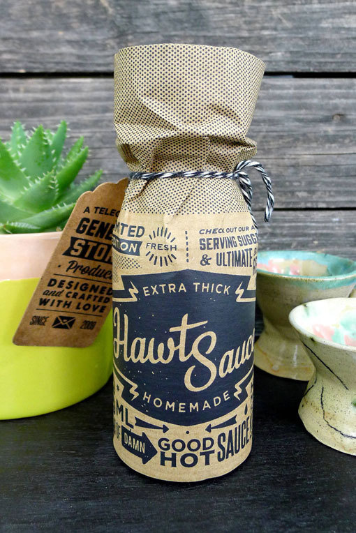 Telegramme_HawtSauce_01 #packaging #sauce #hawt