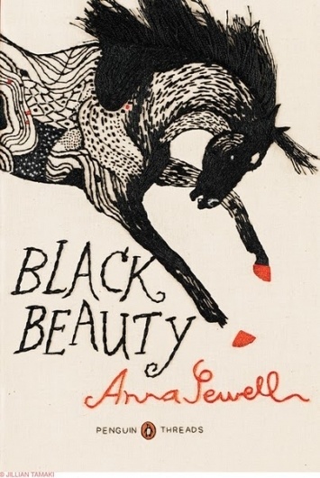 A CUP OF JO: Embroidered book covers #draw #graphic #black #cover #beauty