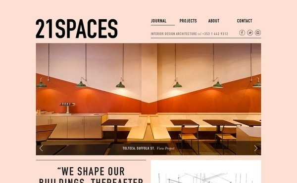 21 Spaces #webdesign