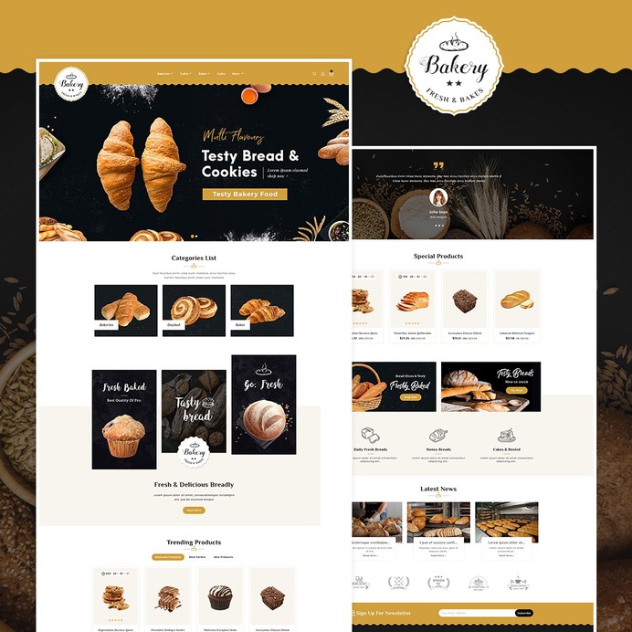 #Bakery - #Fresh #Bakes & #Breads - #Prestashop #Responsive #Theme #eCommerce #Website #Design #Template