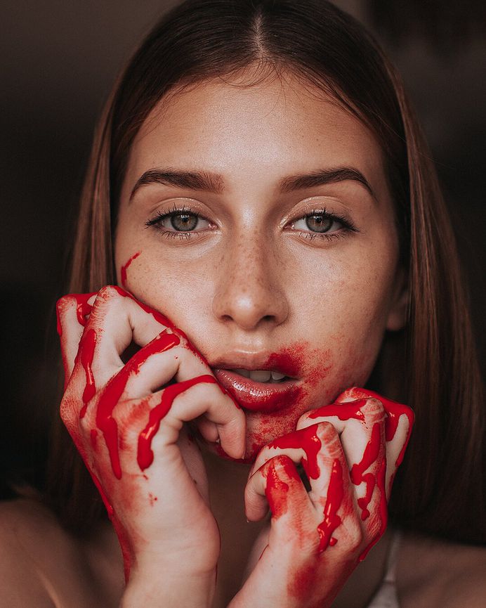 Moody Female Portrait Photography by Javier Sulbaran