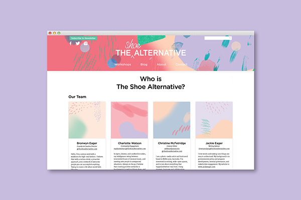 The Shoe Alternative on Behance #website #shoe #alternative
