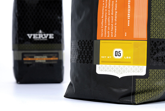 Verve, black, packaging, package, modern, bag
