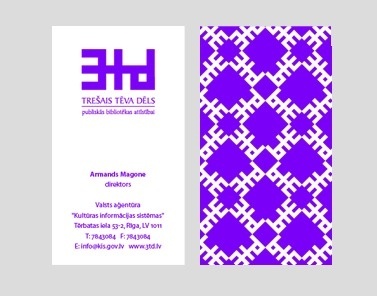 Zigmunds Lapsa / graphic design #business #card #pattern #branding