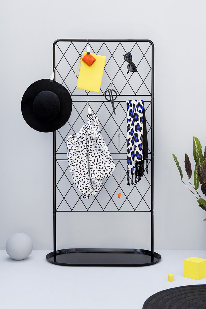IKEA studio, graphic minimalistic shapes in home furnishing
