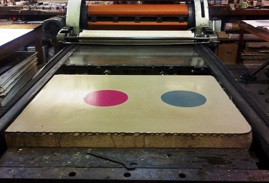 Creative Review - Stone age printing for Æsir #printing #colour