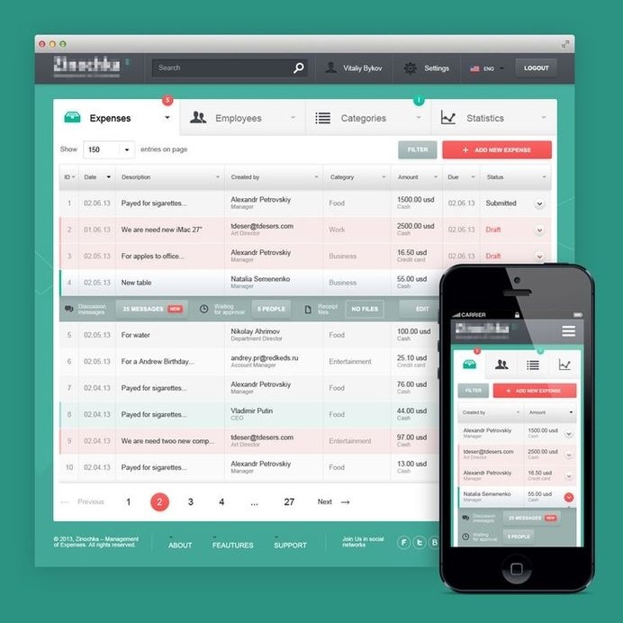 User interface inspiration #dash