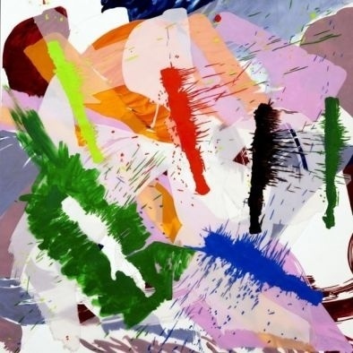 Artspace: Inspace Trade Program #abstract #bright #red #print #painting #blue #green
