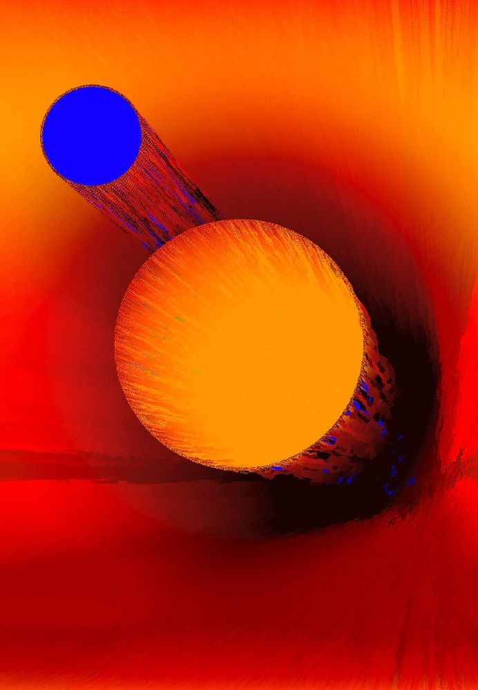 Blue Moon // Generative illustration created in code. // Prints available // #generative #coding #abstract #texture #digital #art
