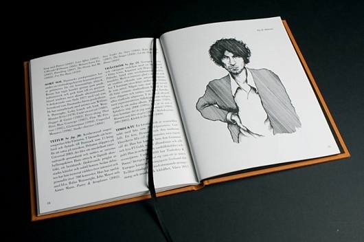 Odear - United Stage Artist #cut #bodoni #tree #design #insert #book #spread #illustration #music