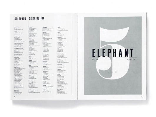 Elephant Magazine: Issue 5 « Studio8 Design #editorial #magazine #typography