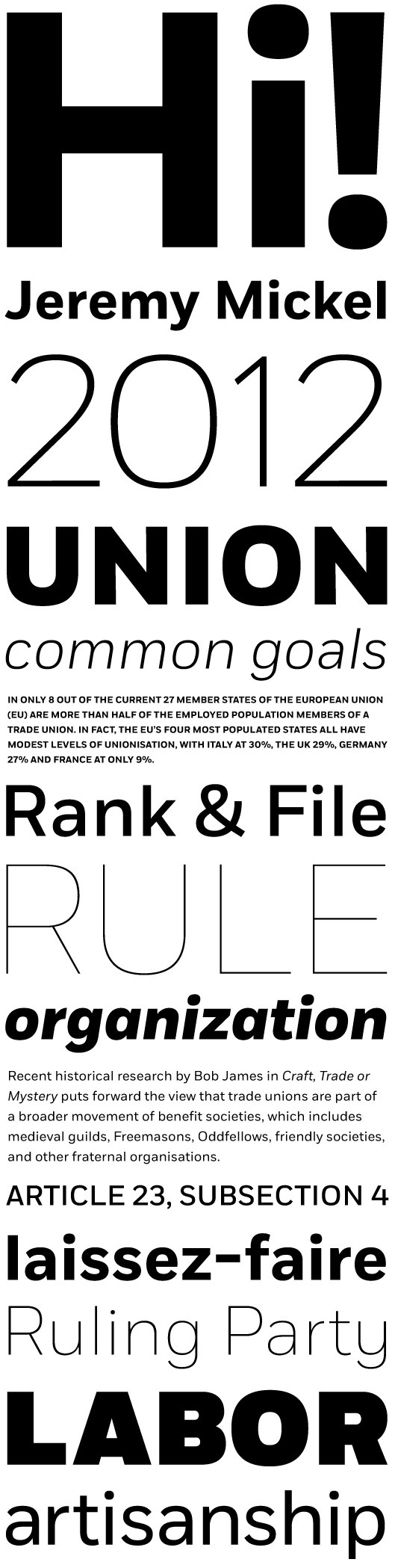 Fort by Jeremy Mickel #font #serif #sans #mckl #type #typography