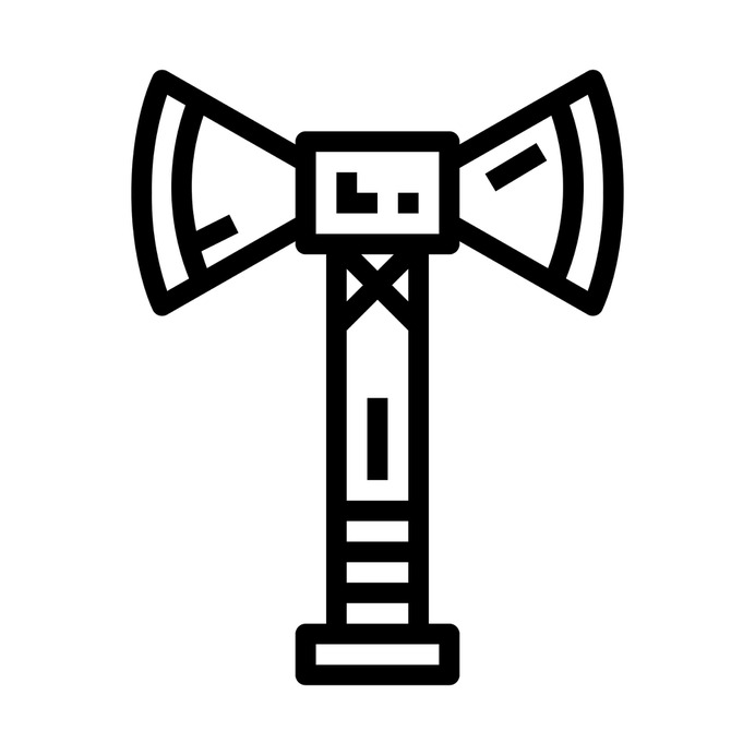 See more icon inspiration related to axe, miscellaneous, blade, battle, weapons, war and security on Flaticon.