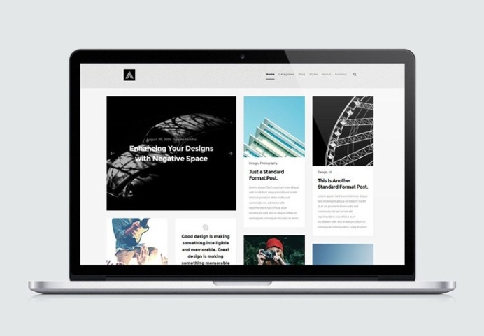 Abstract : Mansory Blog Website Template