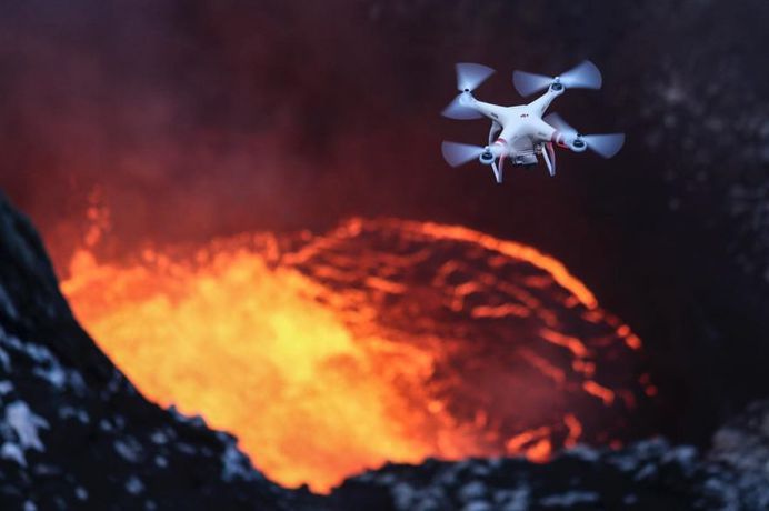 Photographer Ulla Lohmann Lowers Herself Into Active Volcanoes