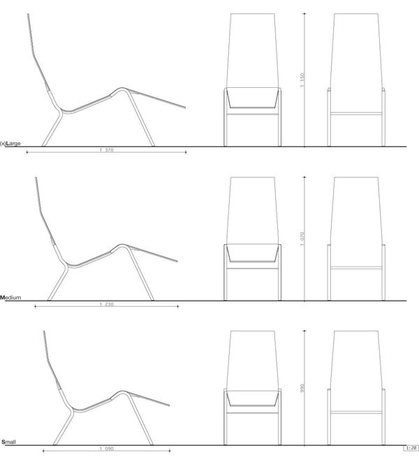 020 long chair & 021 wine table – Andreas Aas – WHAT WE DO IS SECRET #furniture #drawings #chairs