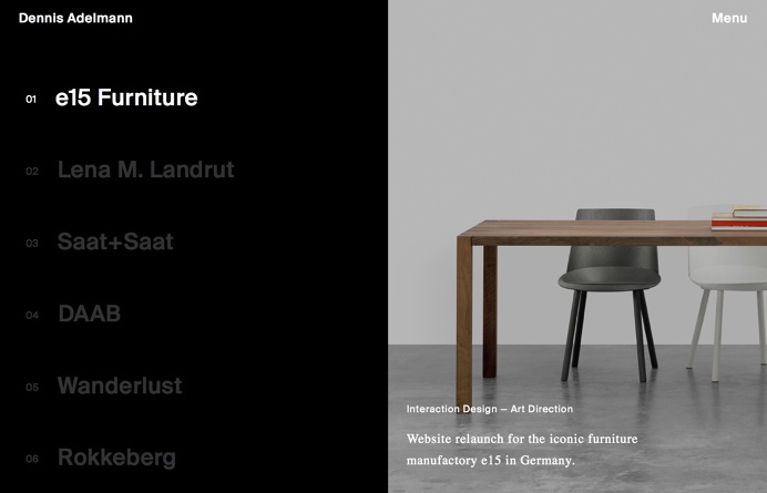 Dennis Adelmann, inspiration N°537 published on The Gallery in date November 30th, 2015. #website