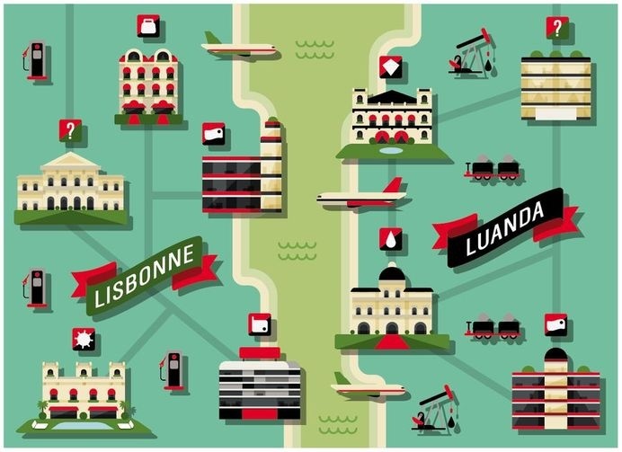 LE DUO - La suite Illustration #illustration #mapping #minimal