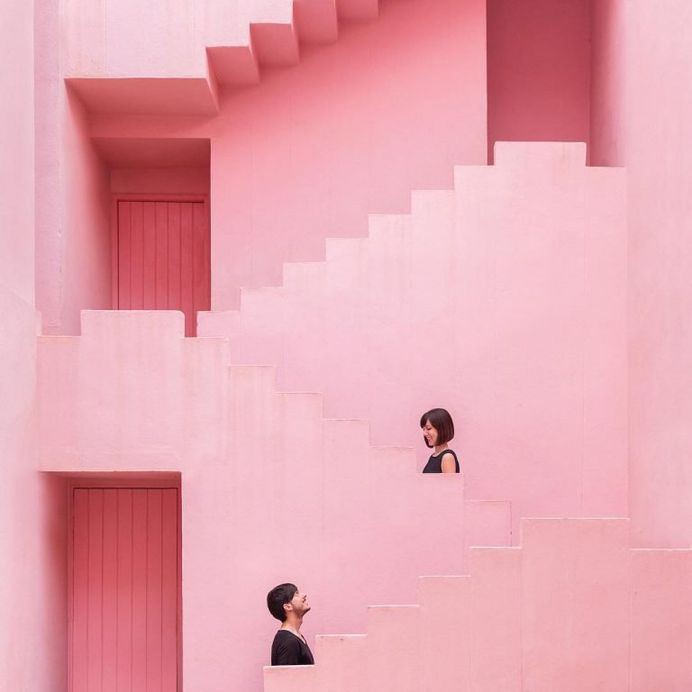 Architectural Self-Portraits by Photography Duo Daniel Rueda and Anna Devís