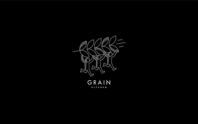 Grain Kitchen - Mindsparkle Mag Filip Pomykalo designed the Brand identity for Grain Kitchen, a small, independently-run casual restaurant in London with a focus on whole grains; their global-inspired menu comprises vibrant and healthful offerings, presented in the form of 'grain bowls'. #logo #packaging #identity #branding #design #color #photography #graphic #design #gallery #blog #project #mindsparkle #mag #beautiful #portfolio #designer