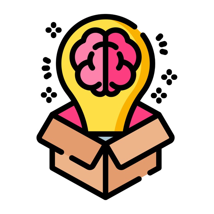 See more icon inspiration related to idea, brain, think, box, brainstorm, business and finance, art and design, seo and web, miscellaneous, studying, brainstorming, creativity, thinking, ideas, strategy, learning, education, interface and business on Flaticon.