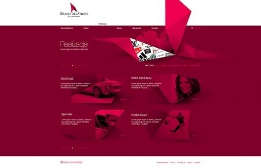 Brand Relations on the Behance Network #design #web