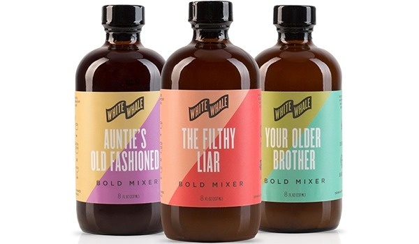 White Whale Mixers #packaging #mixers #color #simple