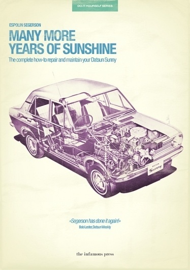 All sizes | Many More Years of Sunshine | Flickr - Photo Sharing! #car #vitange #poster #typography