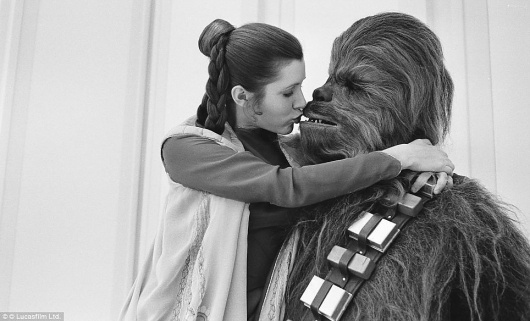 Empire Strikes Backstage: Intimate pictures of cast and crew during filming of 1980 Star Wars movie | Mail Online #star wars #chewbacca #pri