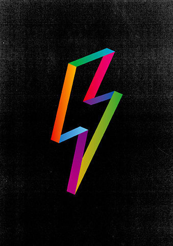 Yay Hooray | Make Something Cool Everyday #illustration #rainbow #bolt