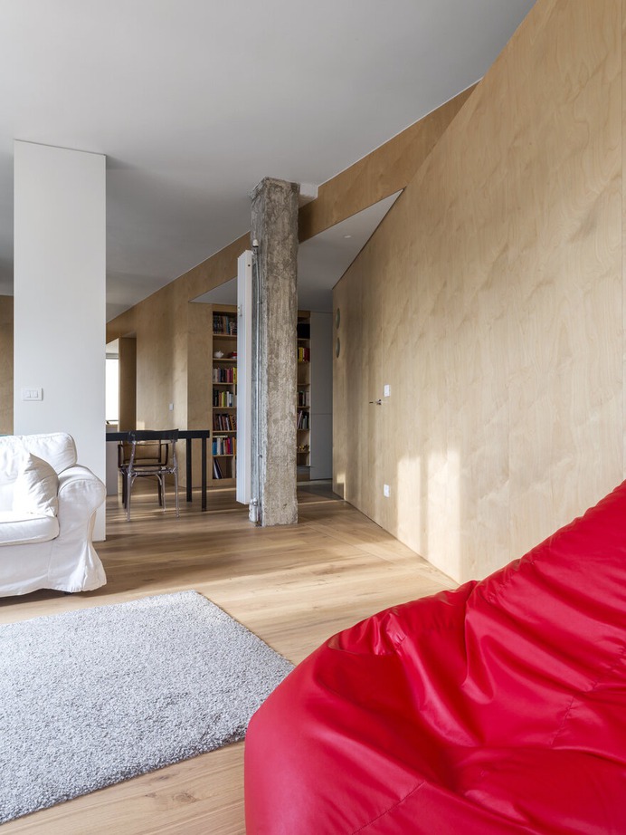 Light Infused Fully Renovated Apartment in Turin by BLAARCHITETTURA