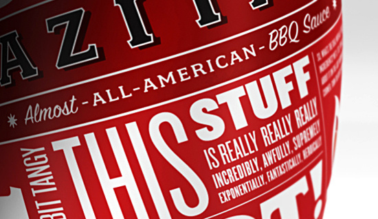 Azita's Almost All American Hot Sauce on Behance #packaging