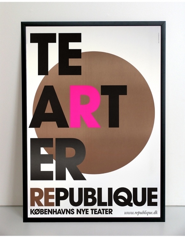 Republique Theatre S1 | Scandinavian DesignLab #design #poster #typography