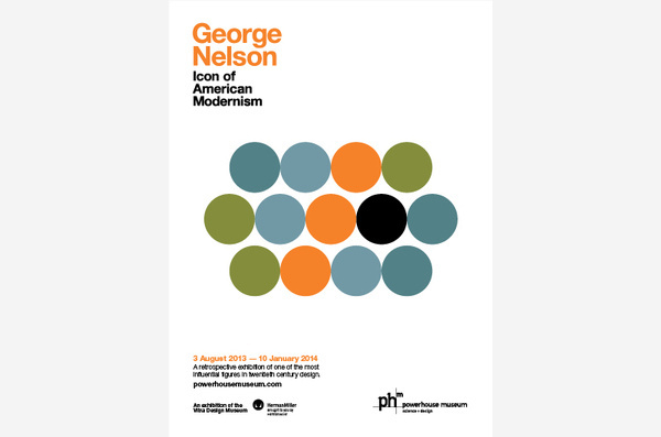 George Nelson #exhibition #identity #vintage #poster