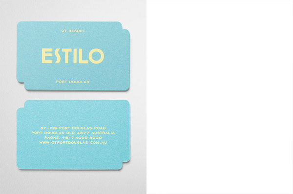 News/Recent Fabio Ongarato Design | QT Port Douglas Resort #die #cut #business #card #pastel
