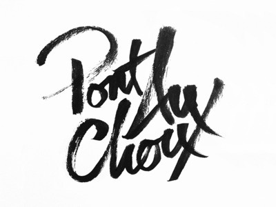 Typography inspiration example #366: Pont Aux Choux #calligraphy #script #typography