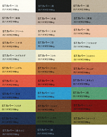 STカバー|紙を選ぶ|竹尾 TAKEO #color #colours #traditional #colour #japan