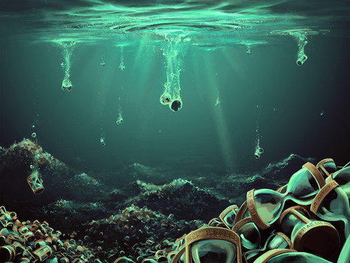 Missed Deadlines by aquasixio #illustration #water #time
