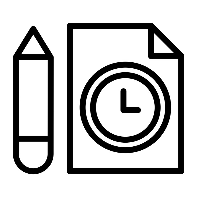 See more icon inspiration related to clock, pencil, time and date, files and folders, watch, file, tool, time and square on Flaticon.