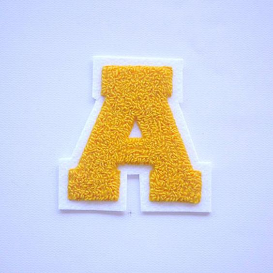 Varsity Letter Patch Chenille Embroidery & Felt 3.5